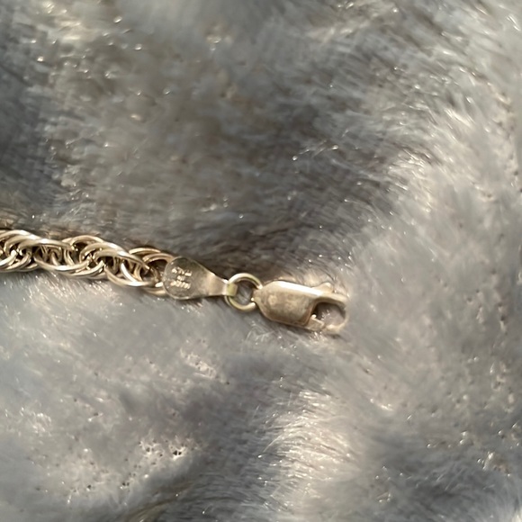 SALE🎉 2 for 15 Milor 925 sterling silver rope bracelet vintage - Picture 2 of 6